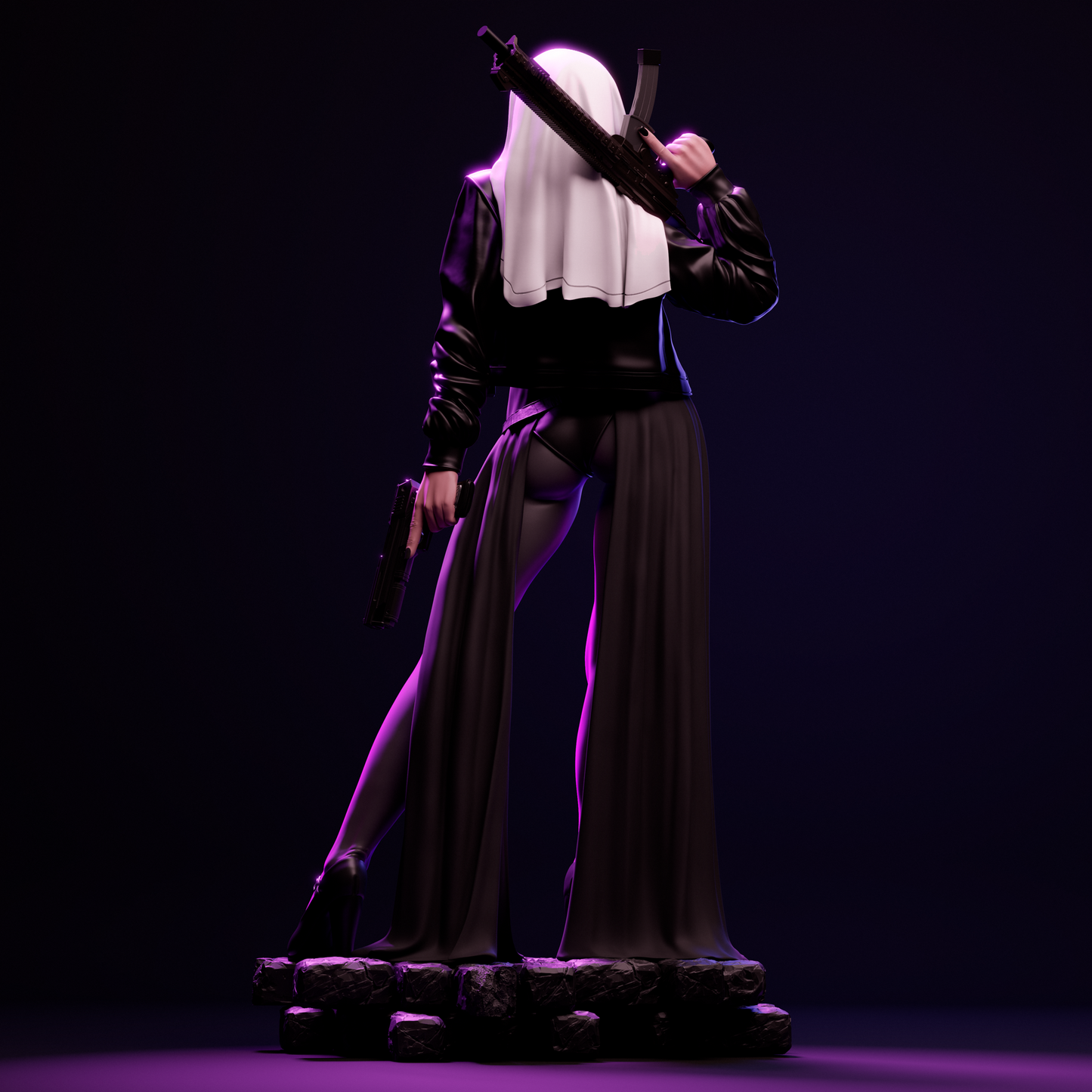 Nun with Gun